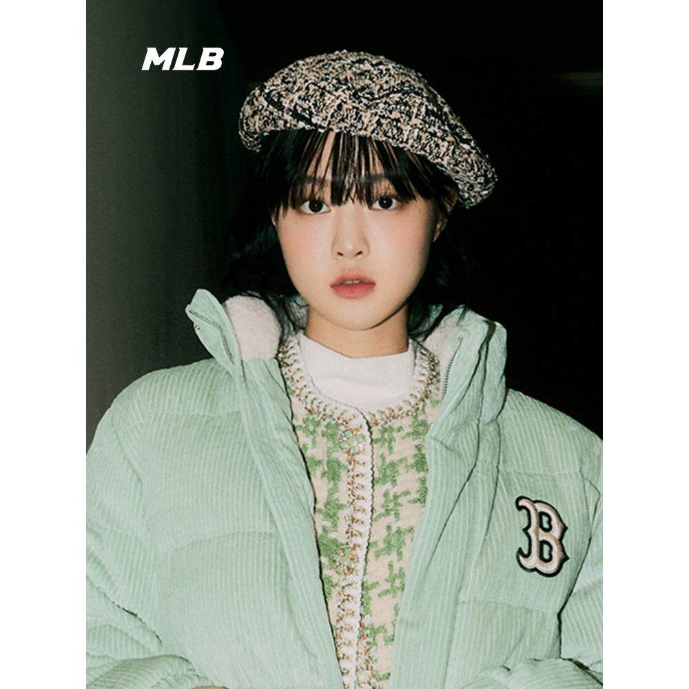MLB正品孟美岐同款小香风NY刺绣贝雷帽八角画家帽子3ACBB9616