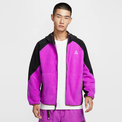 耐克摇粒绒刺绣宽松运动夹克外套