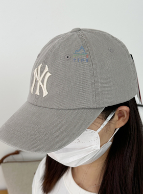 25新款MLB棒球帽男女NY刺绣牛仔水洗做旧运动帽鸭舌帽3ACPVV55N