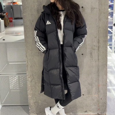 阿迪达斯保暖防风休闲运动羽绒服