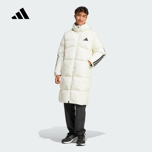 阿迪达斯ADIDAS男子LONG DOWN JKT百搭经典休闲运动羽绒服JG3838