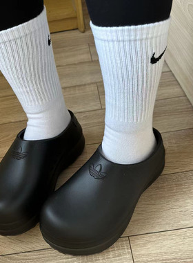 Adidas阿迪达斯男女鞋25秋季运动休闲厚底凉拖鞋穆勒厨师鞋IE4626