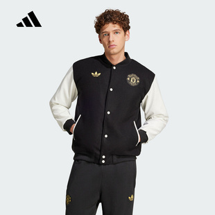 Adidas阿迪达斯男子25秋季曼联扎染系列飞行员夹克棉服外套JF0382