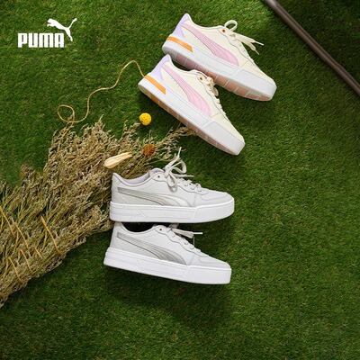 彪马板鞋女运动拼色厚底增高经典