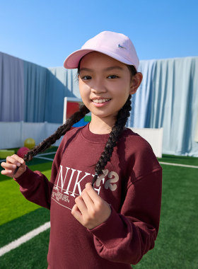 25秋季新款NIKE耐克大童针织运动衫男女童圆领印花卫衣 IM3386