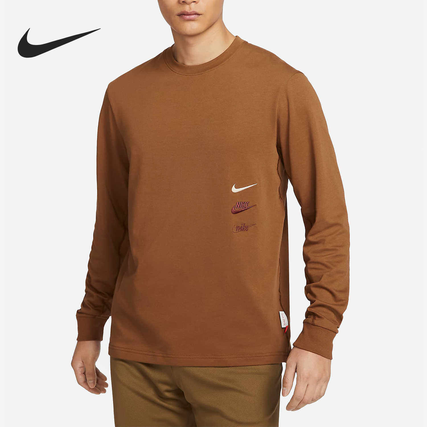 NIKE耐克长袖T恤男子跑步健身训练运动服透气休闲套头衫FZ6376,运动服/休闲服装,运动T恤,淘宝优惠券,粉丝福利购,淘宝优惠卷