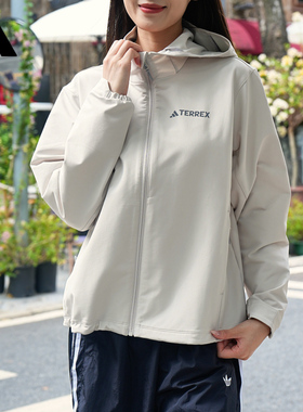 25新款adidas阿迪达斯梭织透湿运动女连帽夹克外套KE6435/JV6235