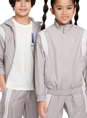 NIKE耐克大童外套2025秋季新款运动服户外时尚梭织连帽夹克FZ5233