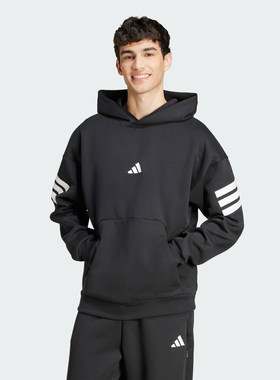 adidas阿迪达斯男子26春运动休闲连帽卫衣套头衫 JD4838