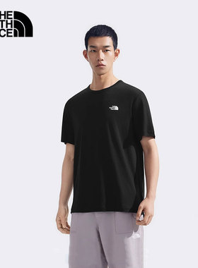 TheNorthFace北面男户外新款Misty美利奴羊毛休闲圆领短袖T恤8BYM