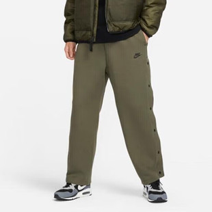 Nike耐克TECH 型按扣长裤 卫裤 耐磨休闲针织FB8015 FLEECE男宽松版