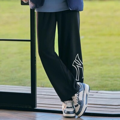 MLB男女NY大标印花针织运动长裤