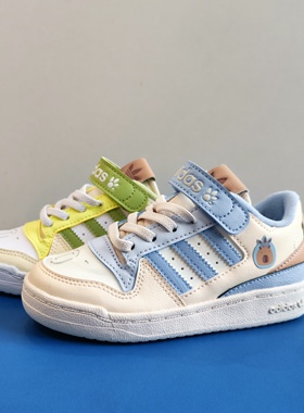 25秋季新款Adidas阿迪达斯儿童三叶草魔术贴运动鞋JS2475/JS2476