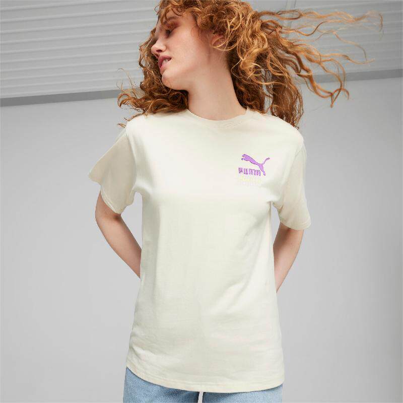 PUMA彪马圆领T恤女2024夏季新款白色宽松运动服休闲短袖潮630566