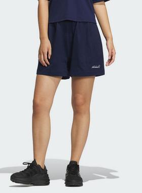 adidas阿迪达斯新款凉感三分裤女VERBIAGE干练休闲针织短裤JZ5847