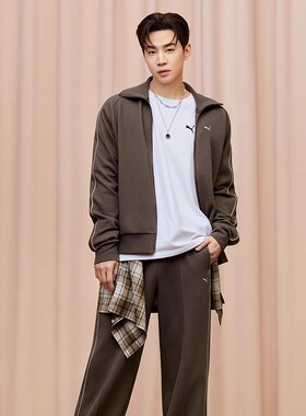 HENRY刘宪华同款PUMA彪马夹克男T7经典双向拉链运动外套632327