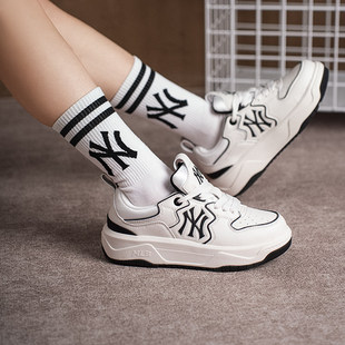 MLB运动鞋男女款时尚撞色26春季新款厚底复古百搭学长鞋3ASXM096N