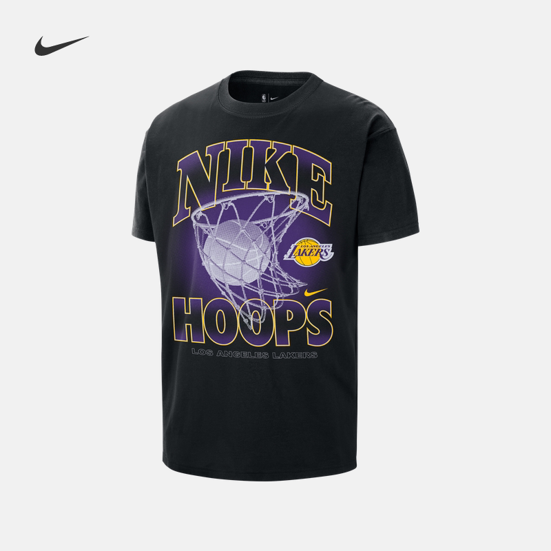NIKE耐克NBA洛杉矶湖人短袖T恤