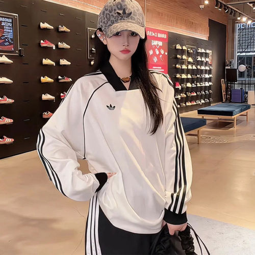 阿迪达斯三叶草女长袖T恤速干衣
