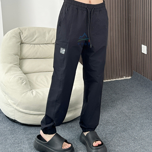 25秋季新款MLB长裤男女NY小标工装束脚梭织休闲运动裤3AWPB0154
