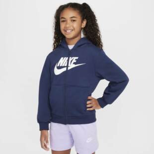 Nike耐克卫衣大童NSW FLEECE加绒运动休闲连帽外套FD2990 CLUB