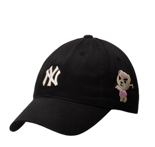 MLB棒球帽儿童NY标可爱皱眉熊刺绣百搭小熊刺绣鸭舌帽3ACPB023N
