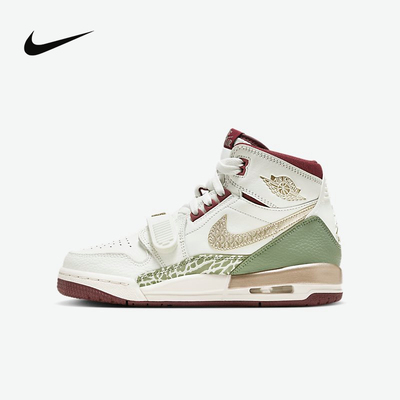 Jordan耐克大童龙鳞纹高帮篮球鞋