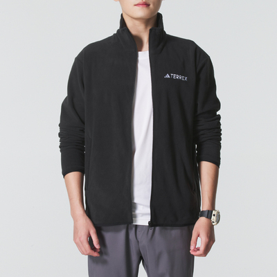 阿迪达斯男士保暖立领夹克外套