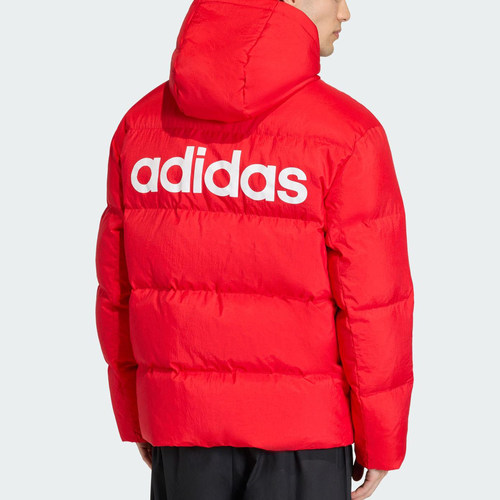 阿迪达斯连帽保暖运动羽绒服外套