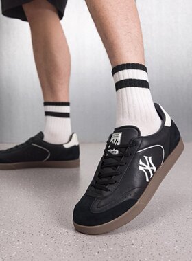 MLB德训鞋男女26新款NY复古TWS同款薄底运动休闲板鞋3ASXCB16N