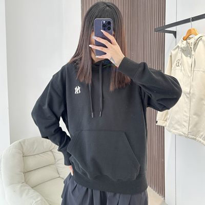 MLB卫衣男女NY小标刺绣运动帽衫