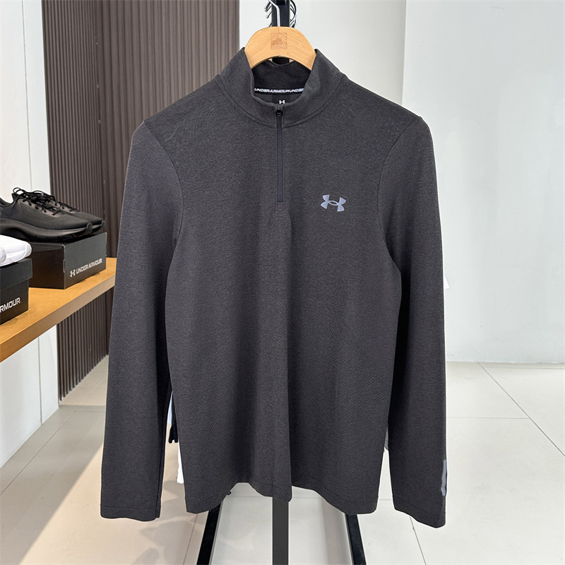 UA安德玛2025春夏新款男子半拉链透气舒适运动休闲长袖T恤1378168,运动服/休闲服装,运动T恤,淘宝优惠券,粉丝福利购,淘宝优惠卷