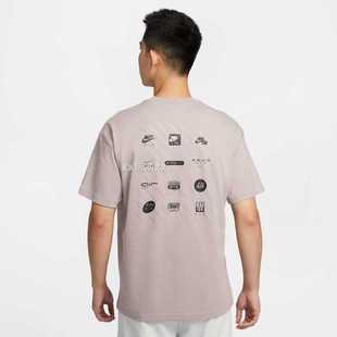 T恤HJ0727 M90男子多LOGO小图标运动休闲短袖 25新款 Nike耐克TEE