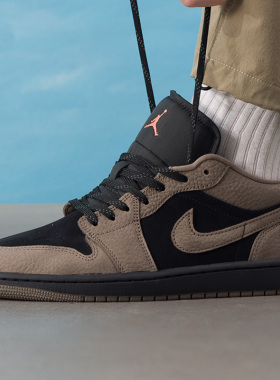 NIKE耐克篮球鞋男26新款 Air Jordan 1实战训练板鞋运动鞋IB7109