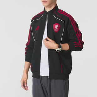 25新款 阿迪达斯男子针织夹克外套休闲上衣保暖防风运动服JW5475