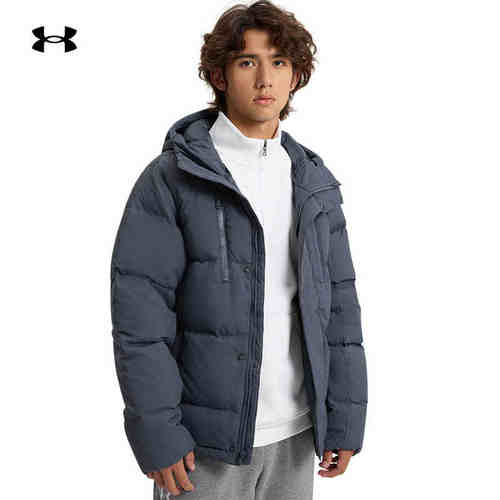 安德玛男子运动保暖防风羽绒服