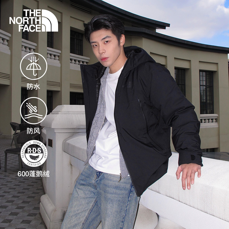 北面男士户外防水保暖鹅绒羽绒服