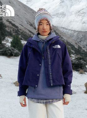 TheNorthFace北面硬壳冲锋衣女户外防水防风连帽运动夹克外套8DRC