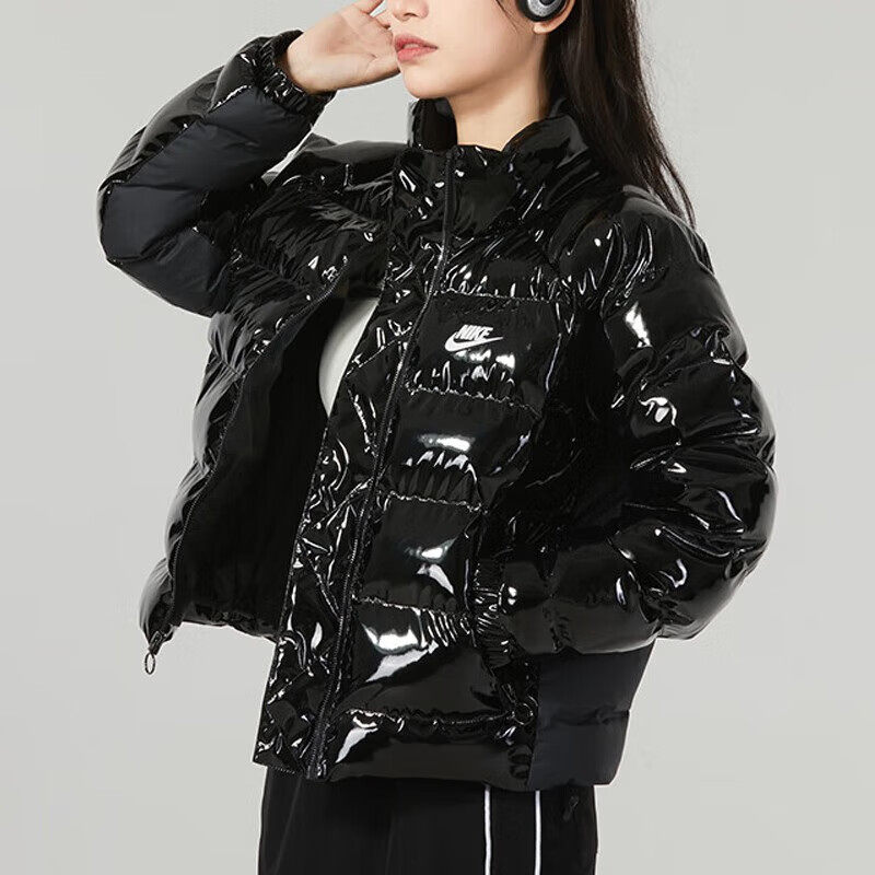 NIKE耐克女子保暖夹克立领棉服