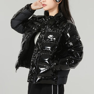 NIKE耐克女子棉服冬季 保暖夹克立领防风上衣外套FQ3575 新款