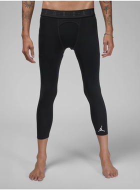Nike耐克Jordan乔丹男子透气网眼速干七分紧身裤夏季运动裤DX3140