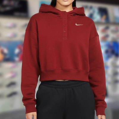 Nike耐克女卫衣半拉链休闲套头衫