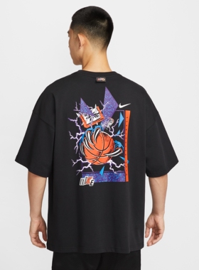 25秋季新款NIKE耐克男子纯棉透气超宽松运动篮球短袖T恤IH9269