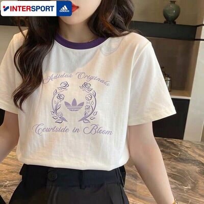 阿迪达斯三叶草短袖女子纯棉T恤