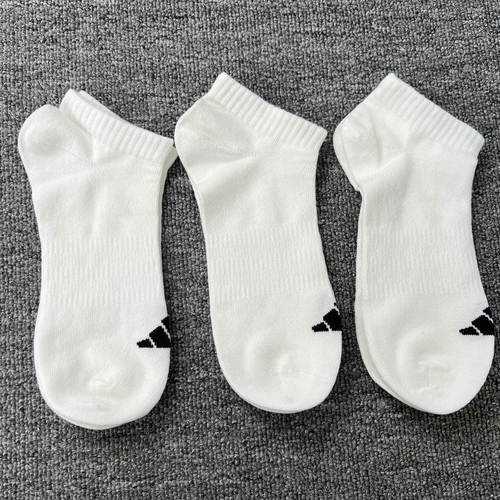 阿迪达斯短筒袜男女运动袜三双