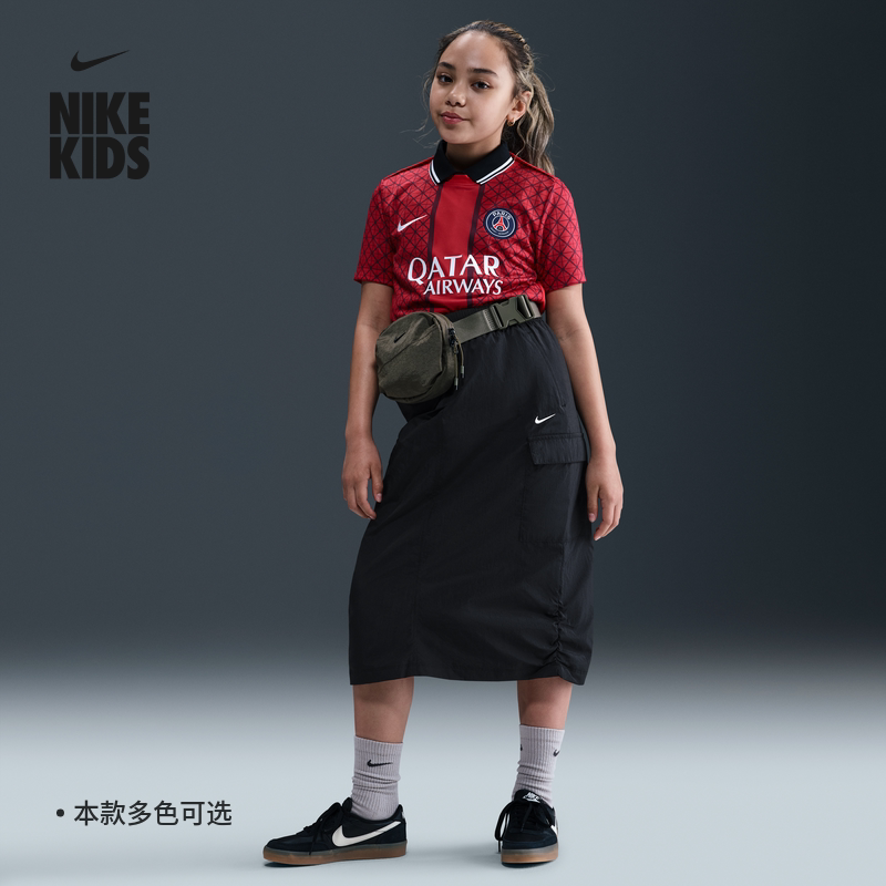 NIKE耐克大童机能风工装半身裙