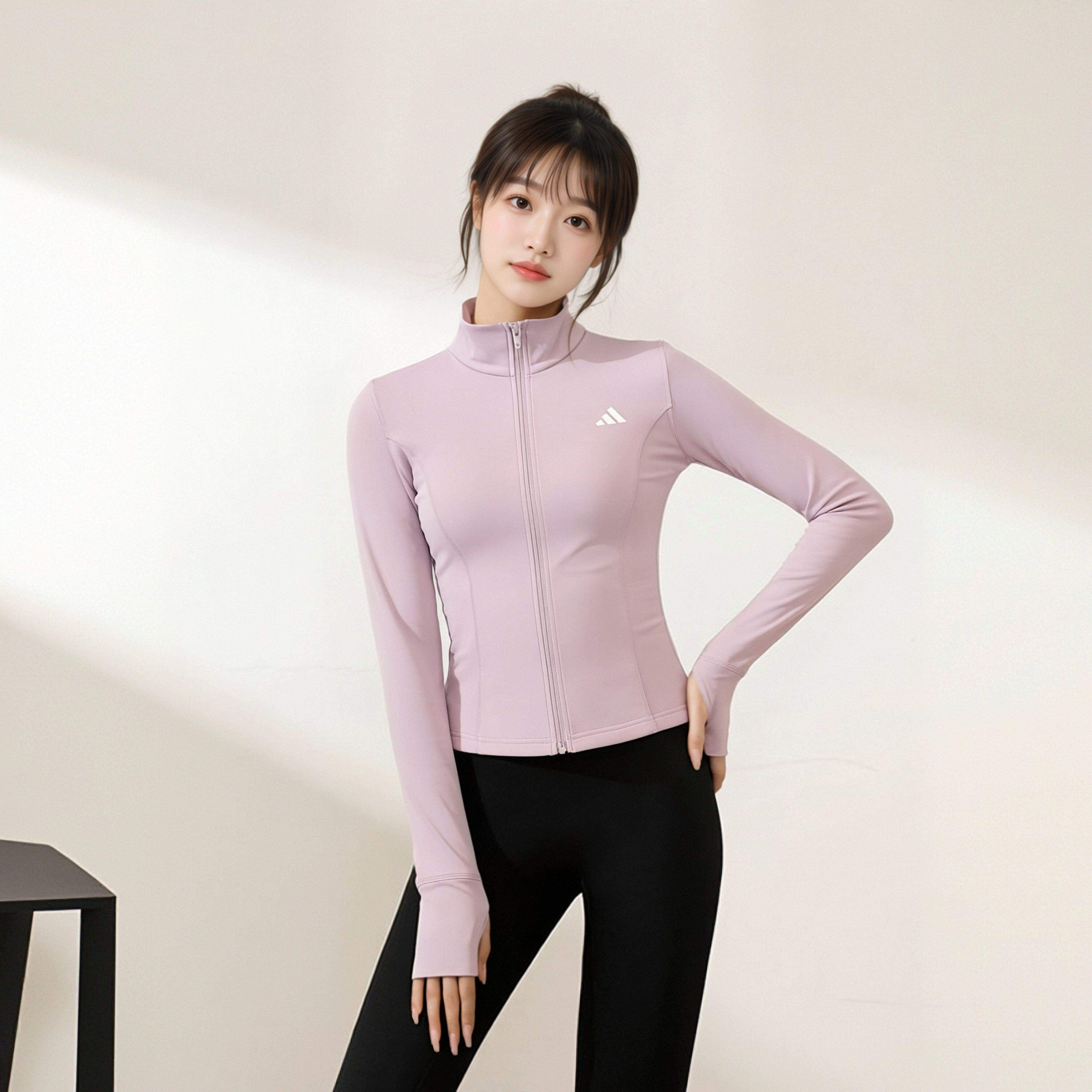 阿迪达斯女子运动健身夹克外套