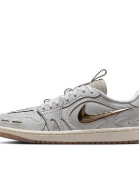 JORDAN 耐克乔丹女子25秋冬机车风AJ1低帮轻便缓震运动板鞋IM6662