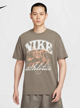 NIKE耐克25夏季男子运动休闲透气圆领宽松舒适印花短袖T恤IH5070