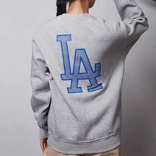 NewEra纽亦华情侣圆领卫衣男女NY大标加绒保暖运动套头衫13338671